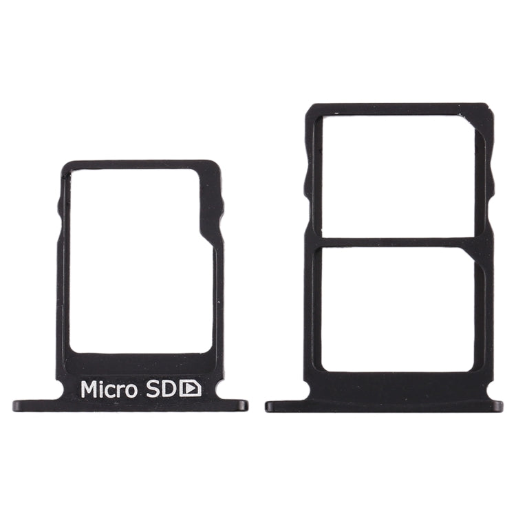 Nokia 5 SIM Card Tray + Micro SD Card Tray (Black)