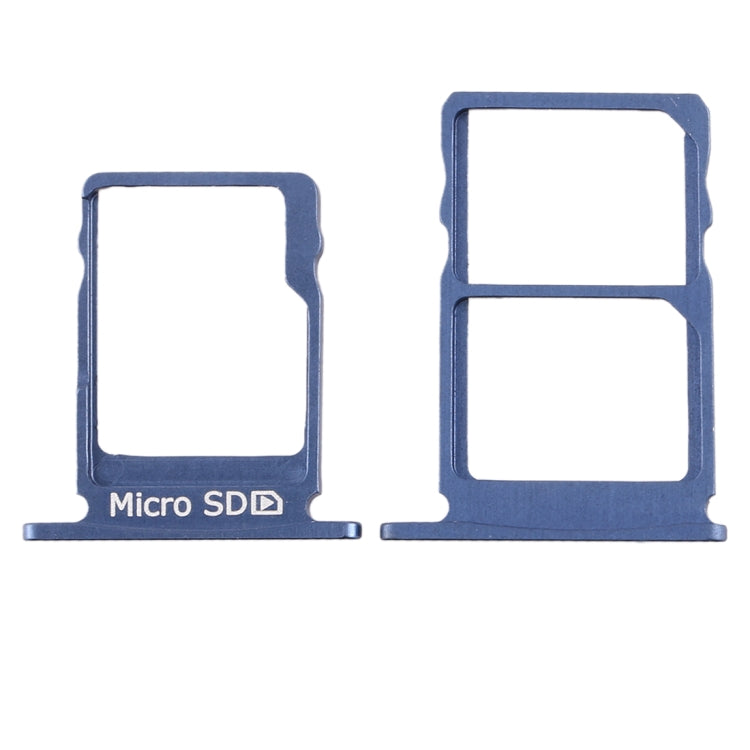 SIM Card Tray + Micro SD Card Tray Combo for Nokia 5 / N5 TA-1024 TA-1027 TA-1044 TA-1053 (Blue)