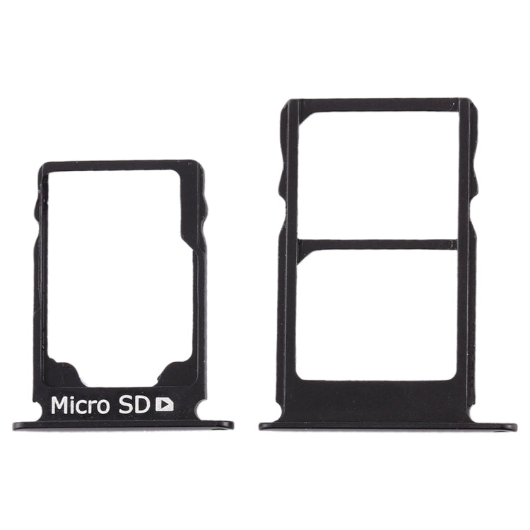 SIM Card Tray + Micro SD Card Tray Replacement Set for Nokia 3.1 TA-1049 TA-1057 TA-1063 TA-1070 (Black)