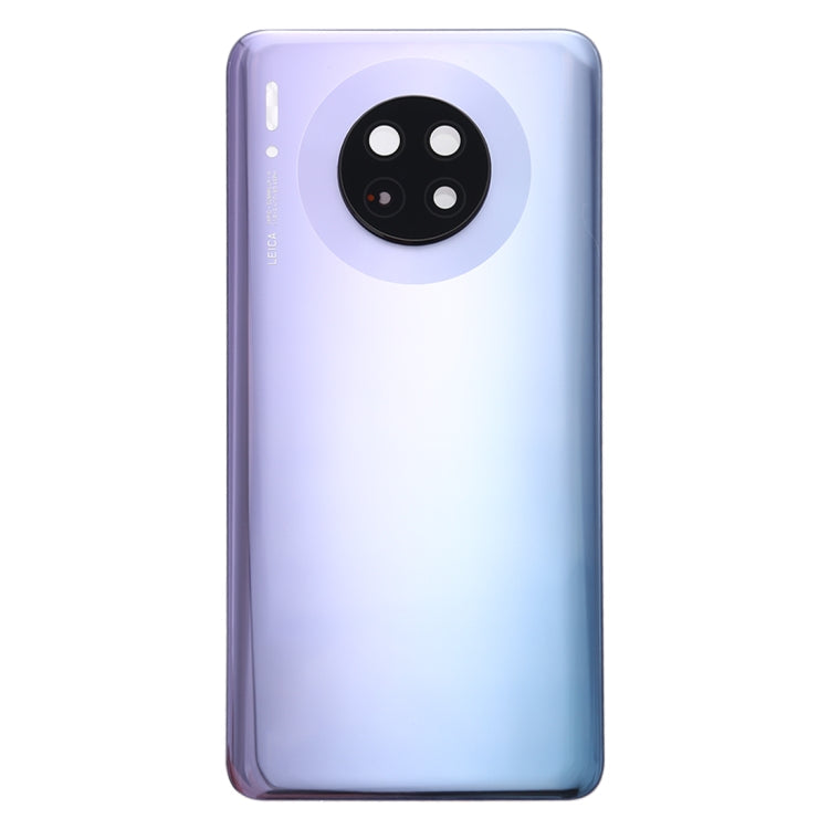 Silver Back Cover with Camera Lens for Huawei Mate 30 - Replacement for Original Cover