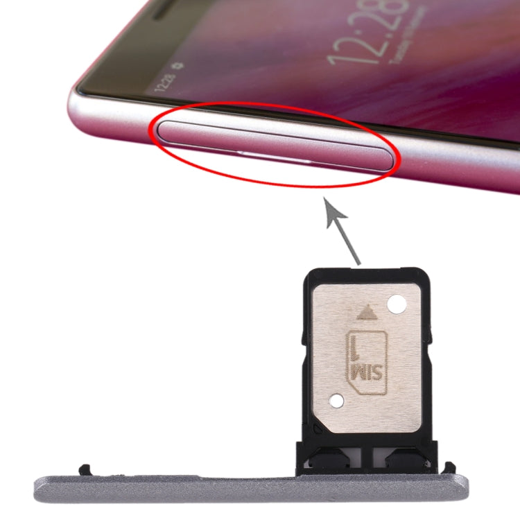Single SIM Card Tray Replacement for Sony Xperia 10 - Grey