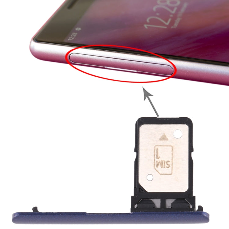 Blue Original Single SIM Card Tray for Sony Xperia 10