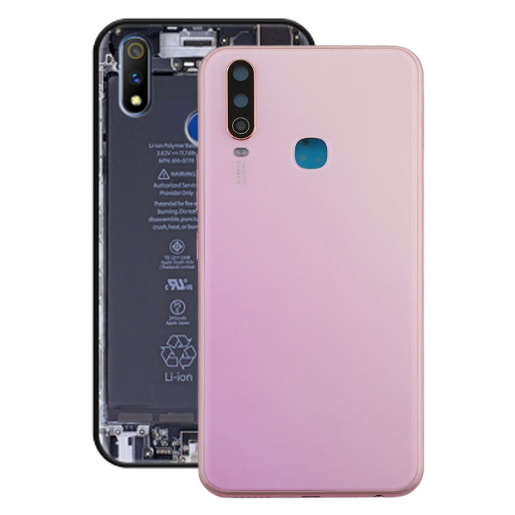 Pink Battery Back Cover with Camera Lens Replacement for Vivo Y3