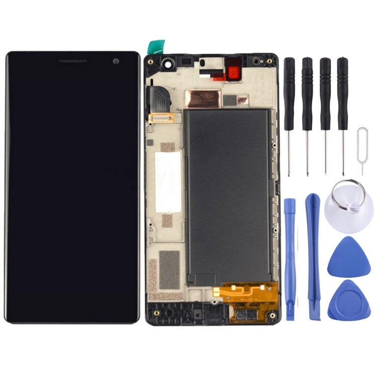 Replacement LCD Screen and Touch Screen Digitizer Assembly with Frame for Nokia Lumia 730