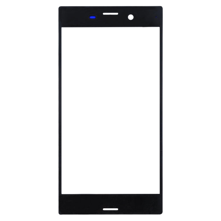 Replacement Front Screen Outer Glass Lens for Sony Xperia XZ (Black)