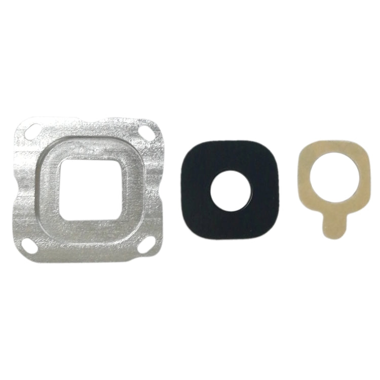 Silver Back Camera Bezel & Lens Cover Set for Galaxy C7 - 10 PCS