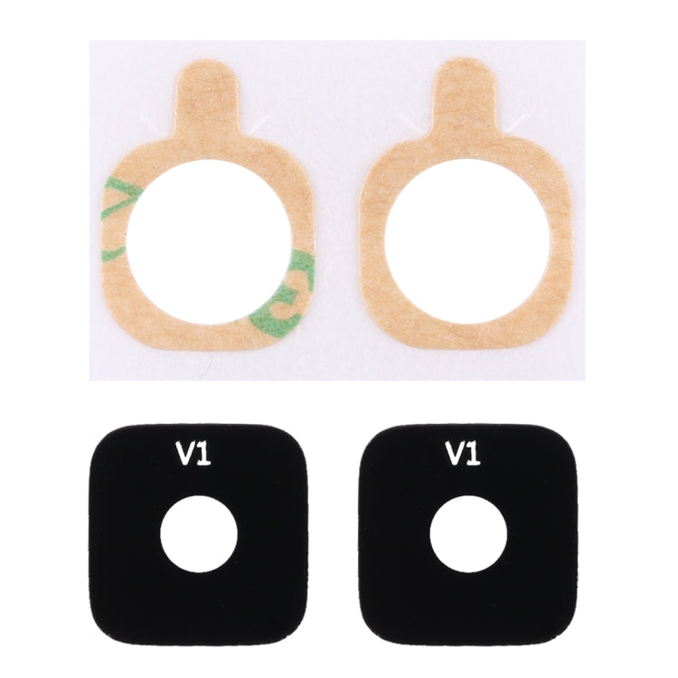 10-Piece Back Camera Lens Cover with Sticker for Galaxy Alpha / G850