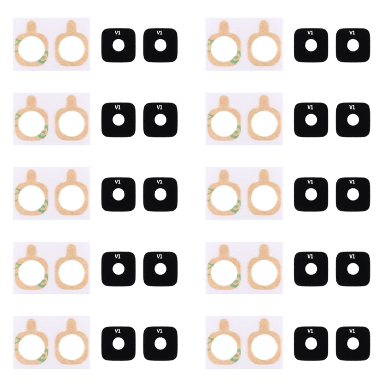 10-Piece Back Camera Lens Cover with Sticker for Galaxy Alpha / G850