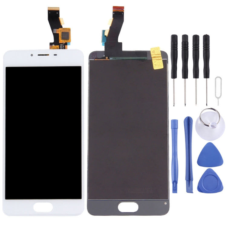 LCD Screen and Touch Digitizer Assembly for Meizu M3s/Meilan 3s in White Color