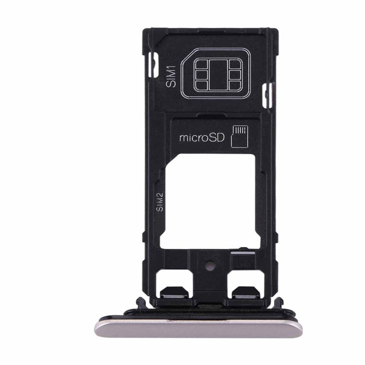 Silver SIM & Micro SD Card Tray for Sony Xperia XZs (Dual SIM Version)