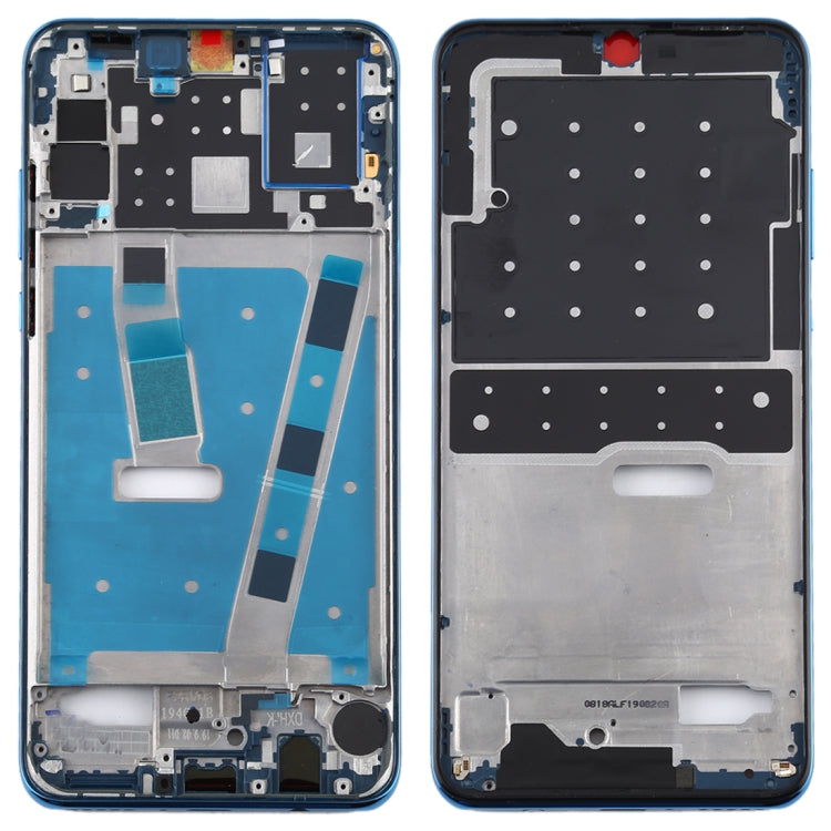 Middle Frame Bezel Plate with Side Keys for Huawei Nova 4e in Blue