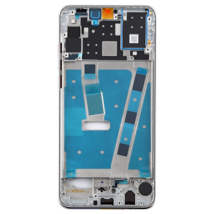 Huawei Nova 4e White Middle Frame Bezel Plate with Side Keys