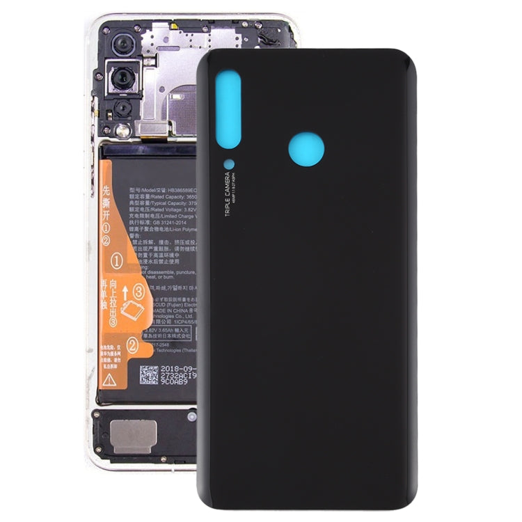 Huawei Nova 4e Battery Back Cover in Black
