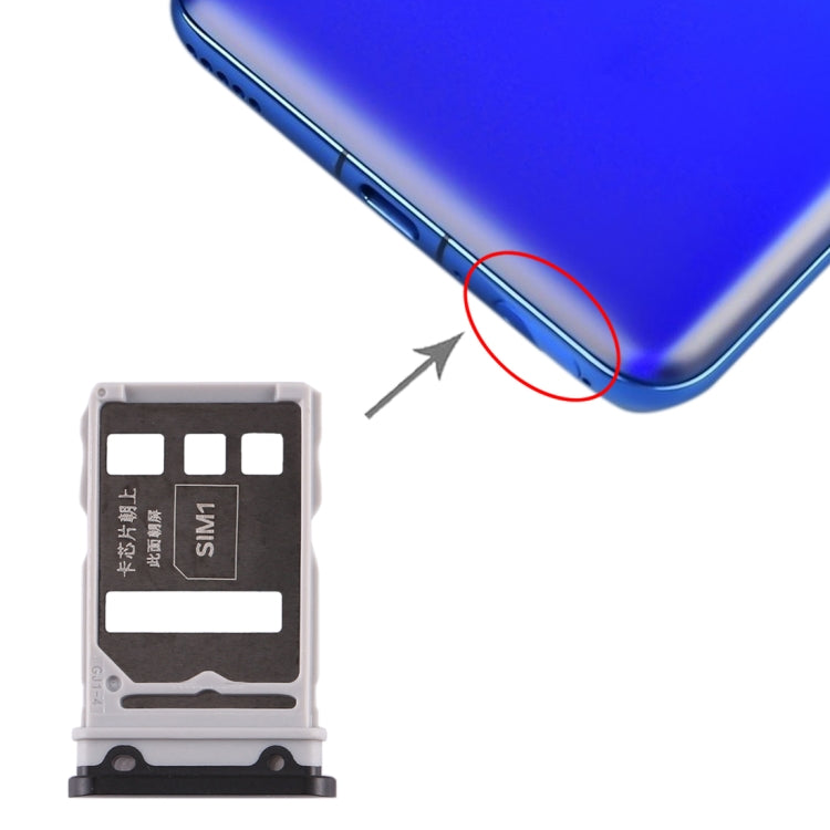 SIM Card Tray Replacement Kit for Huawei Honor V30 Pro / Honor V30 (Black)