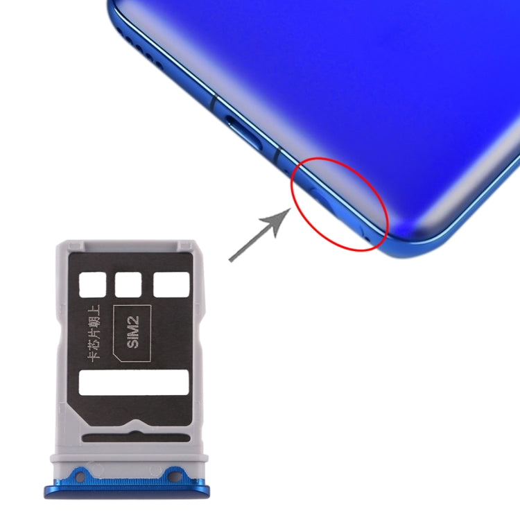 SIM Card Tray for Huawei Honor V30 Pro / Honor V30 (Blue)