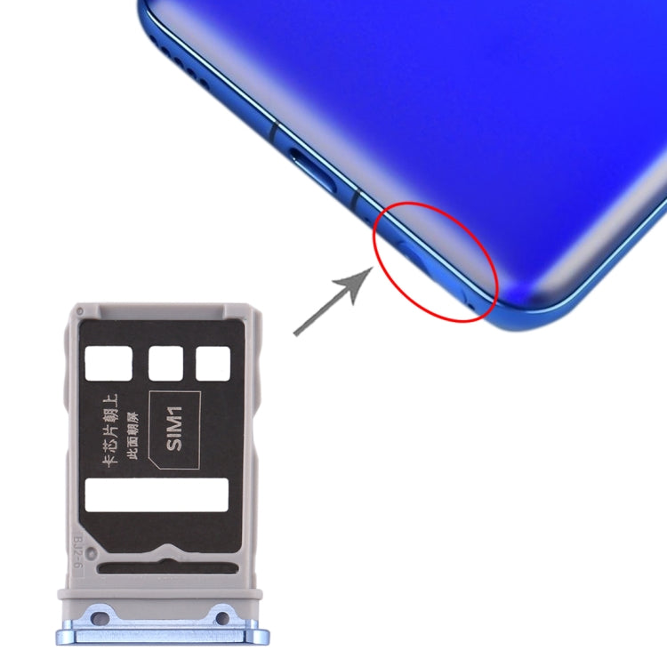 Silver SIM Card Tray for Huawei Honor V30 Pro / Honor V30 with Quality Checked Replacement
