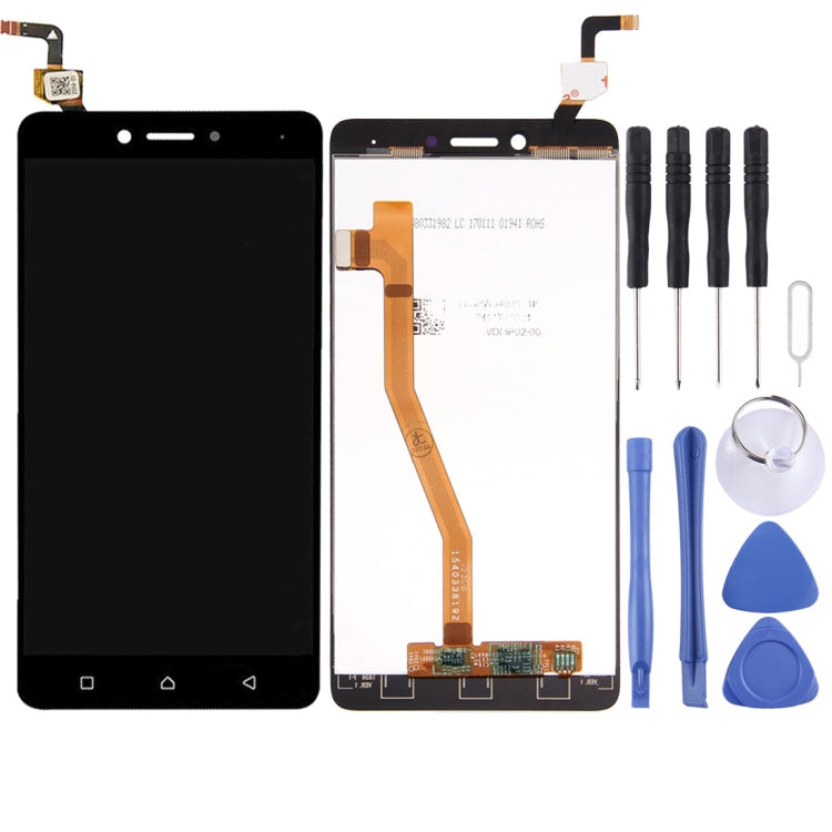 Lenovo K6 Note Black LCD Screen and Touch Screen Digitizer Full Assembly