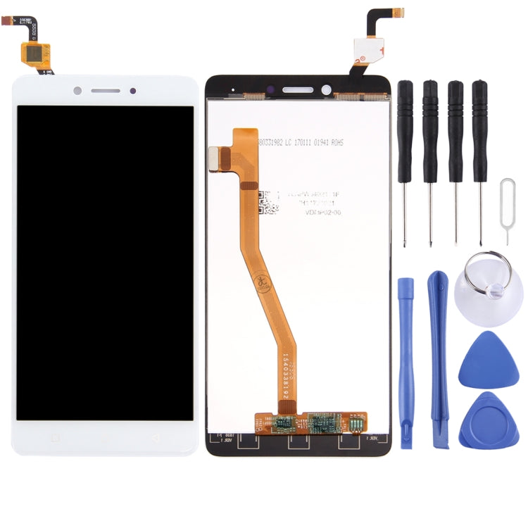 Lenovo K6 Note White LCD Screen and Touch Digitizer Assembly