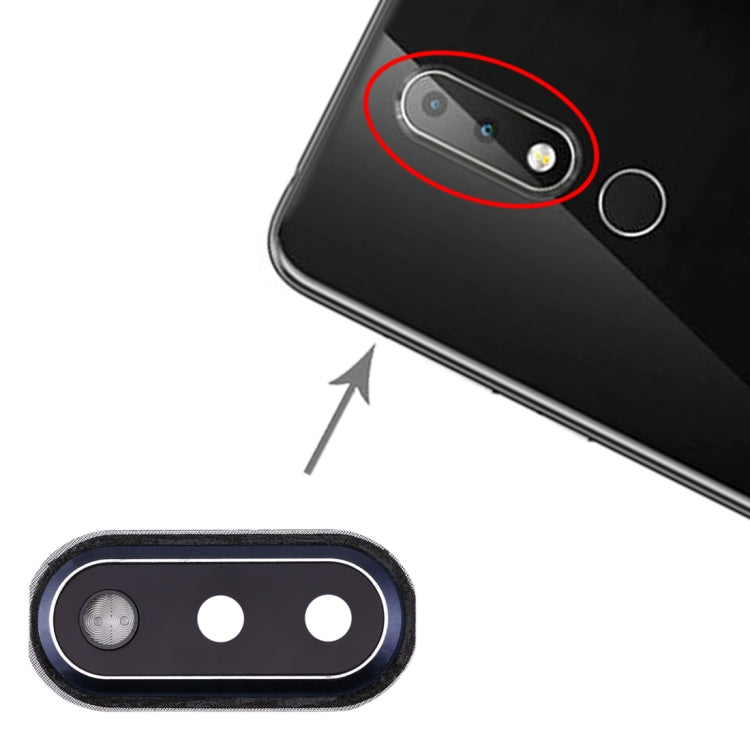 Blue Camera Lens Cover Replacement for Nokia X6