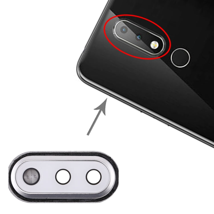 Nokia X6 White Camera Lens Cover