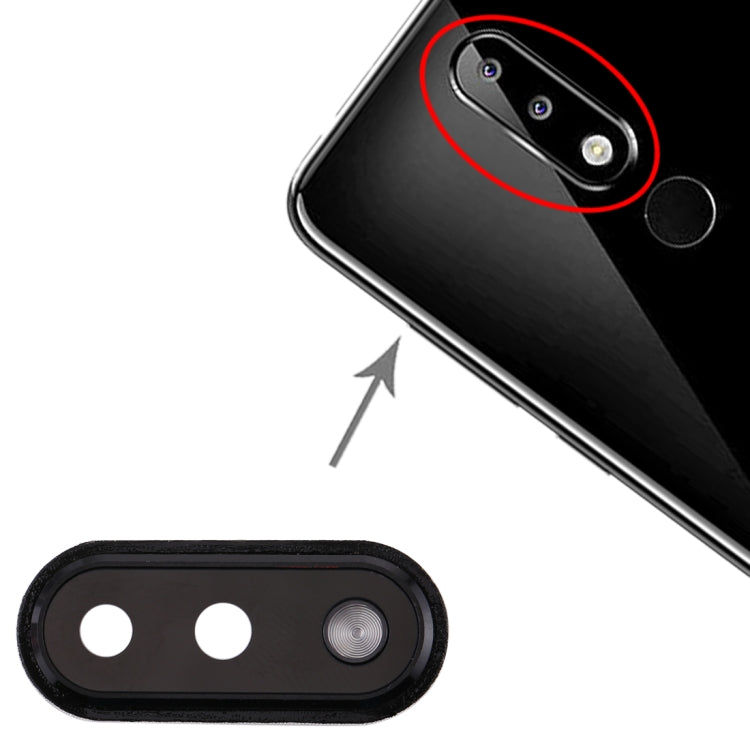 Nokia X5 Black Camera Lens Replacement Cover