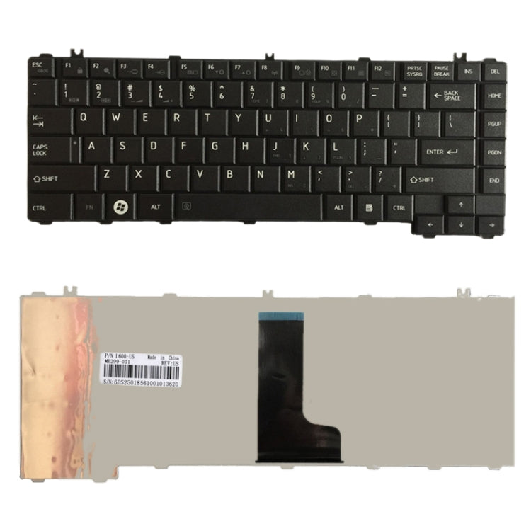 US Version Keyboard for Toshiba Satellite Compatible with Models C600, C600D, L640, L600, L600D, L645, L645D, L730, L730D, L735, L735D, L740, L740D, L745, L745D