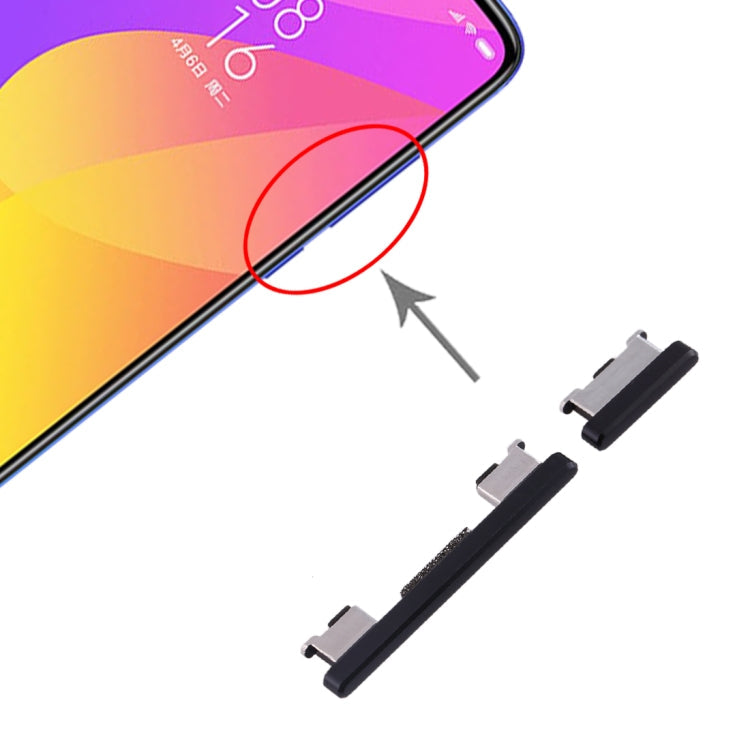 Side Keys for Xiaomi Mi CC9(Black)