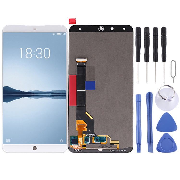 Full Assembly LCD Display and Touch Screen Digitizer for Meizu 15 Plus (White)