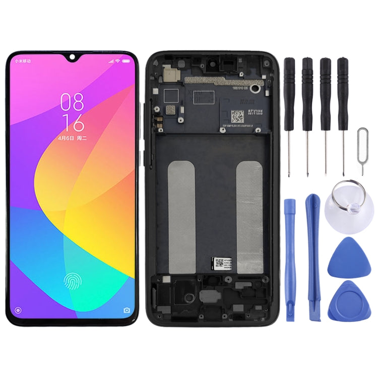 Full Assembly LCD Screen and Digitizer with Frame for Xiaomi Mi CC9 - Black