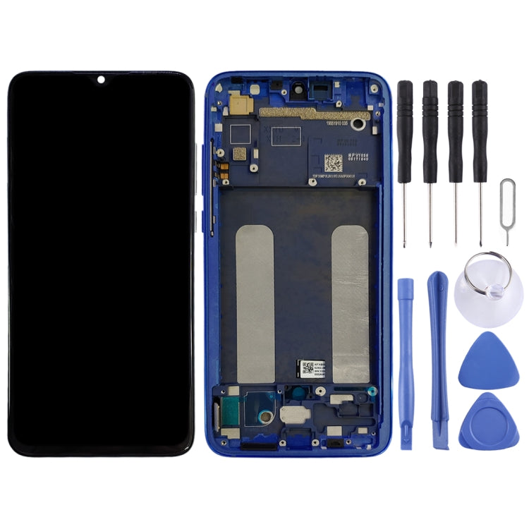 Original Blue LCD Screen and Digitizer Full Assembly with Frame for Xiaomi Mi CC9