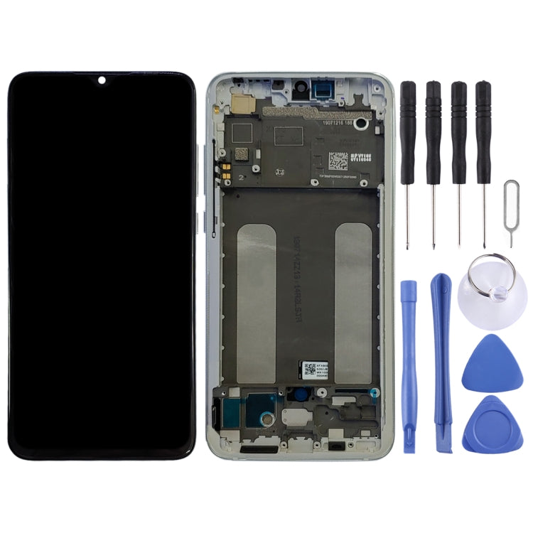 Replacement LCD Screen and Digitizer Assembly with Frame for Xiaomi Mi CC9 (Silver)