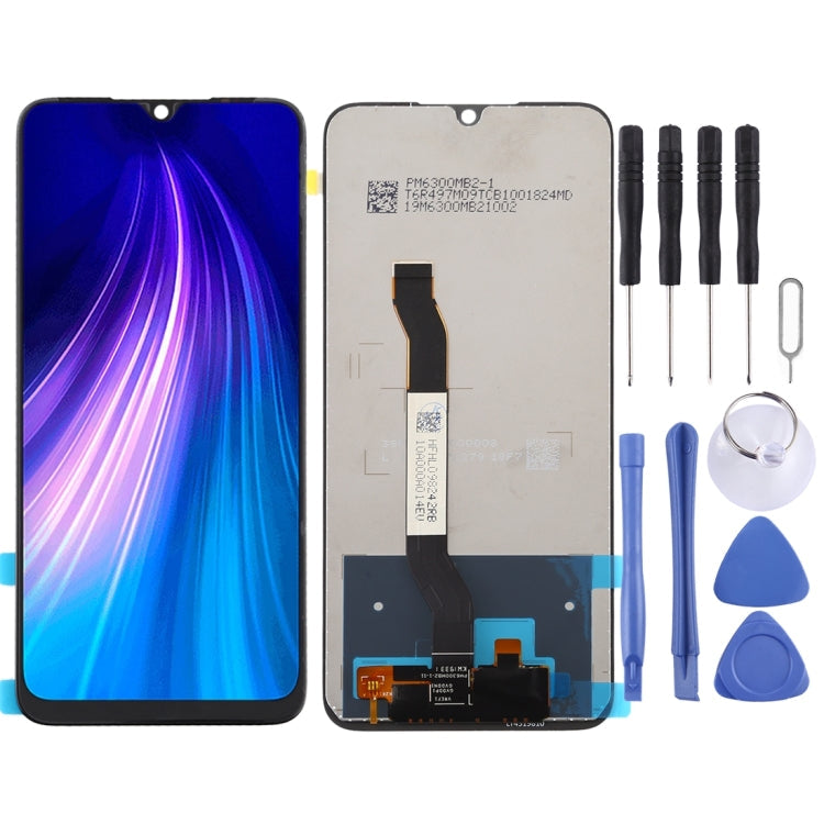 LCD Screen and Touch Digitizer Assembly for Xiaomi Redmi Note 8T in Black color