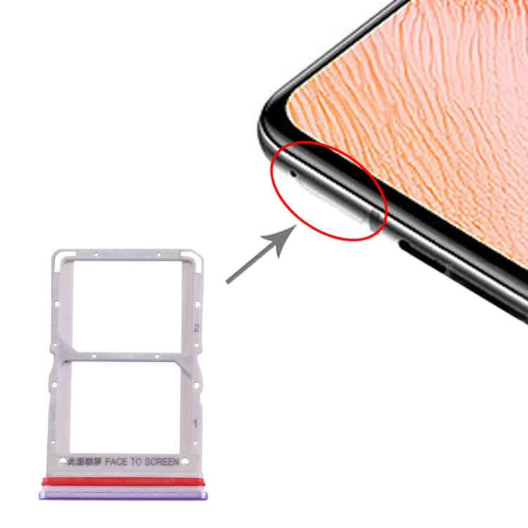 SIM Card Tray Replacement for Xiaomi Redmi K30 5G (Purple)