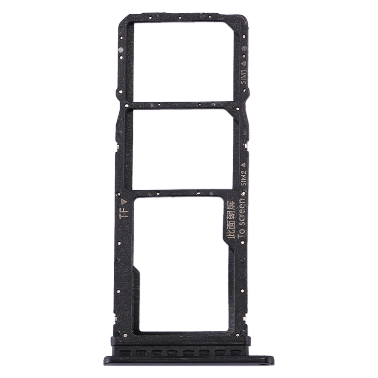 SIM Card Tray and Micro SD Card Tray Set for Huawei P40 Lite E / Enjoy 10 (Black)