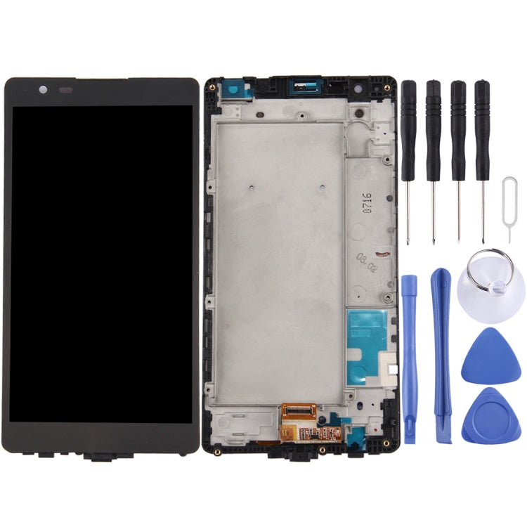 Full Assembly LCD Screen and Digitizer with Frame - LG X Power / K220 (Black)