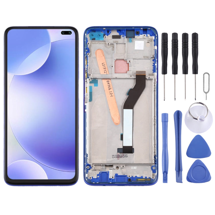 Xiaomi Redmi K30 5G Blue LCD Screen and Digitizer Full Assembly with Frame