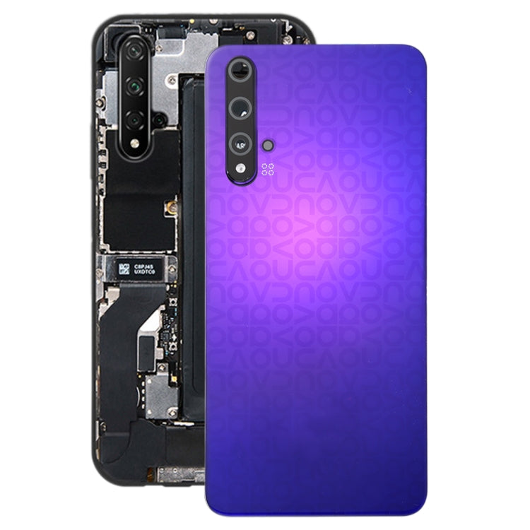 Purple Battery Back Cover with Camera Lens for Huawei Nova 5T - Original