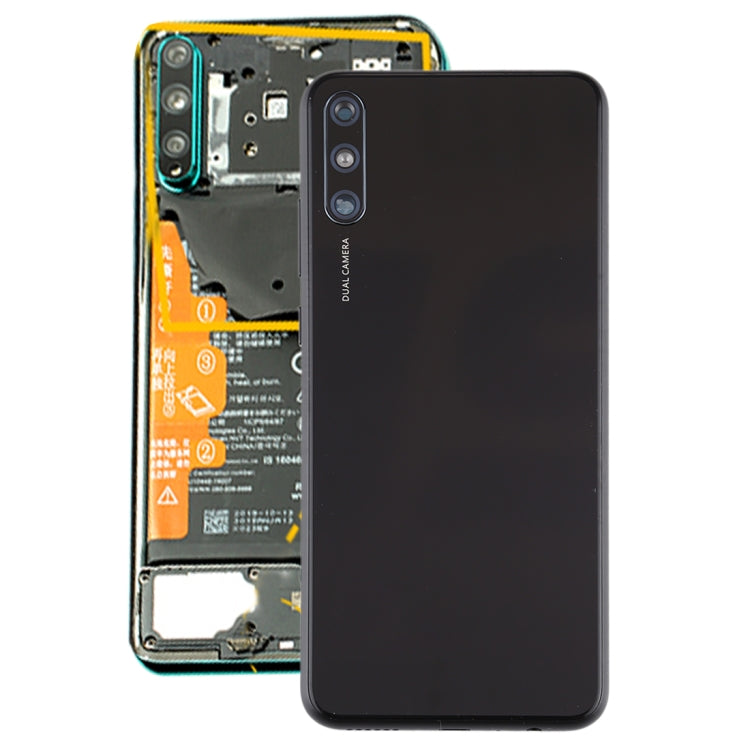 Black Battery Back Cover with Side Keys for Huawei Enjoy 10e - Replacement for Reviving Device