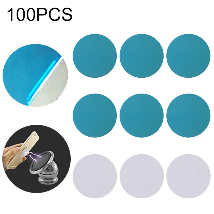 100 Pack Metal Plate Magnetic Discs for Car GPS and Phone Magnetic Mount Holders