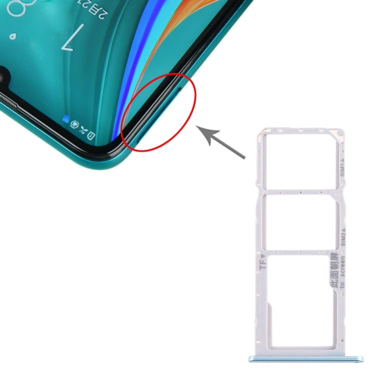 Huawei Enjoy 10e/Honor Play 9A SIM Card and Micro SD Card Trays Set (Blue)