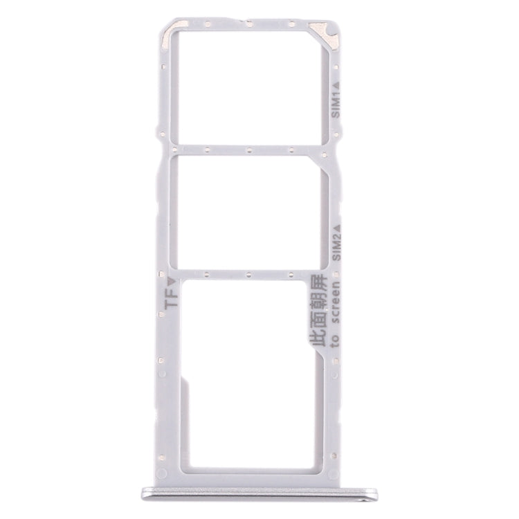 SIM Card Tray, SIM Card Tray, and Micro SD Card Tray Replacement for Huawei Enjoy 10e / Honor Play 9A (Silver)