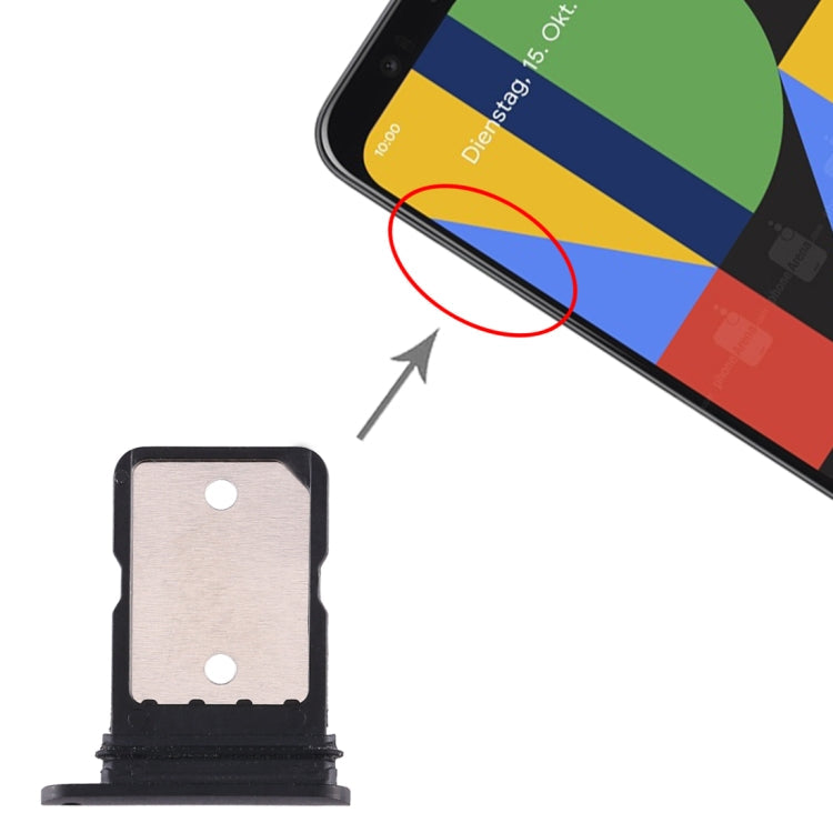 SIM Card Tray Replacement for Google Pixel 4 / Pixel 4XL (Black)