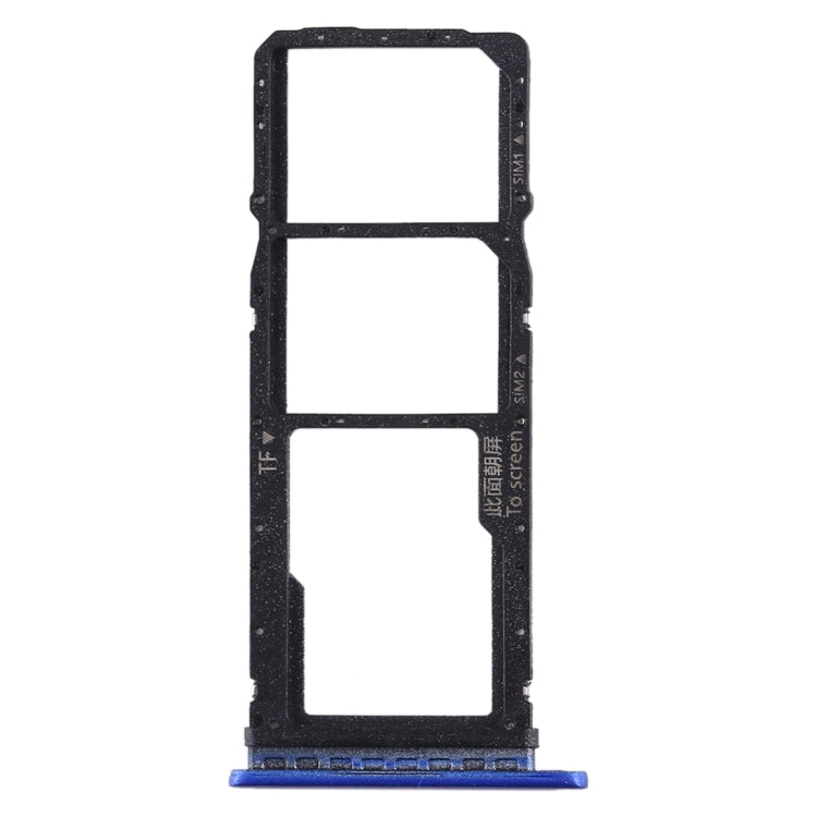 SIM Card Tray, SIM Card Tray, and Micro SD Card Tray Set for Huawei Enjoy 10 / Honor Play 3 (Dark Blue)
