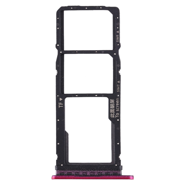 Huawei Enjoy 10 / Honor Play 3 SIM Card and Micro SD Card Tray (Purplish Red)