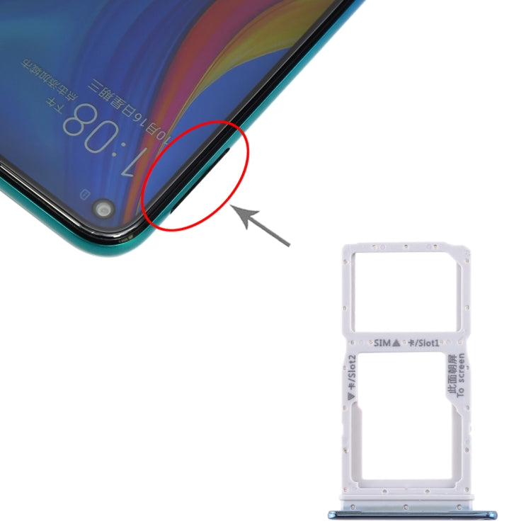 SIM Card Tray and Micro SD Card Tray Upgrade for Huawei Enjoy 10 Plus - Blue