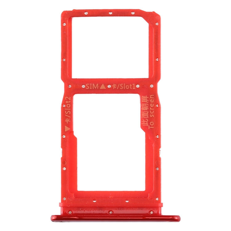 SIM Card Tray/Micro SD Card Tray for Huawei Enjoy 10 Plus - Red