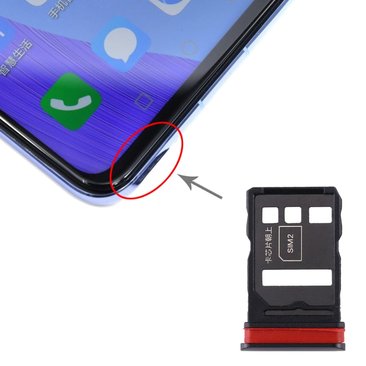 SIM Card Tray Bundle for Honor V30 Pro / Honor V30 - Black