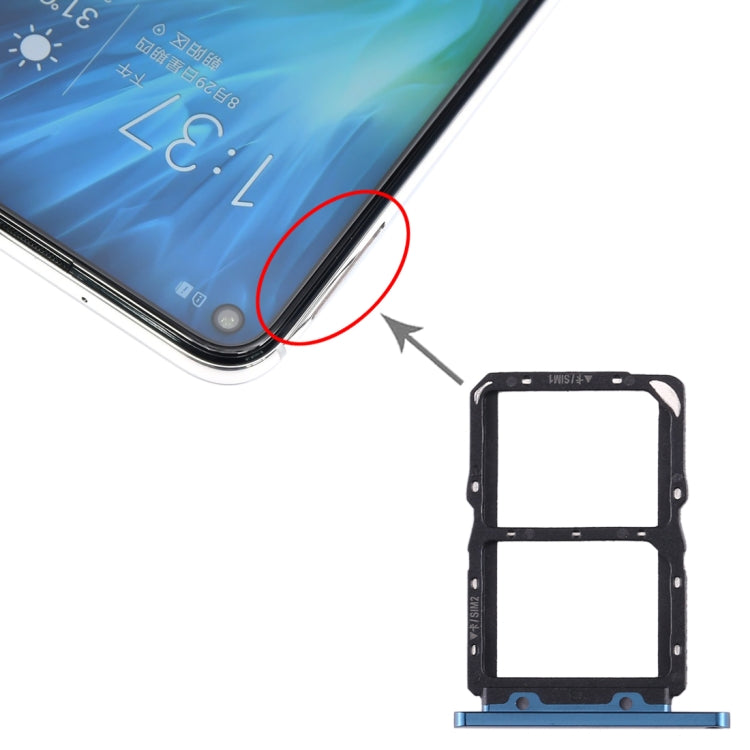 SIM Card Tray Replacement Kit for Huawei Honor 20S - Dark Blue