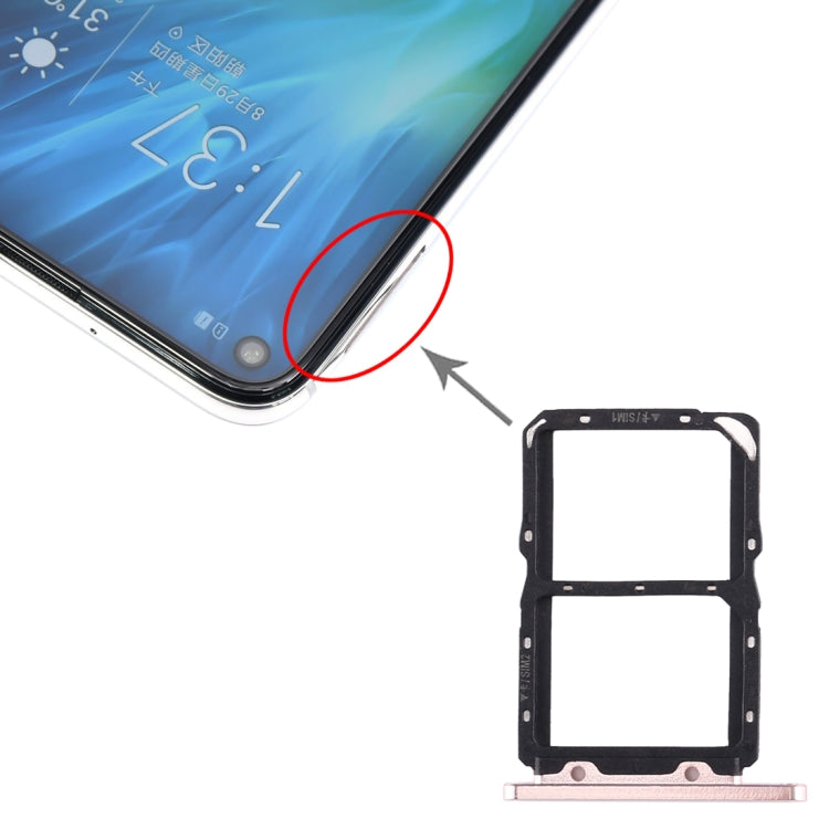 Gold SIM Card Tray for Huawei Honor 20S - Replacement Tray for Functionality Enhancement