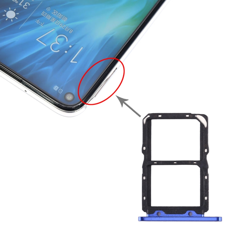 SIM Card Tray Replacement for Huawei Honor 20S - Blue